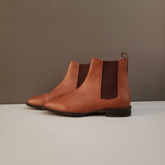 ASOS Shoes - ASOS DESIGN April Leather Chelsea Boots in Tan